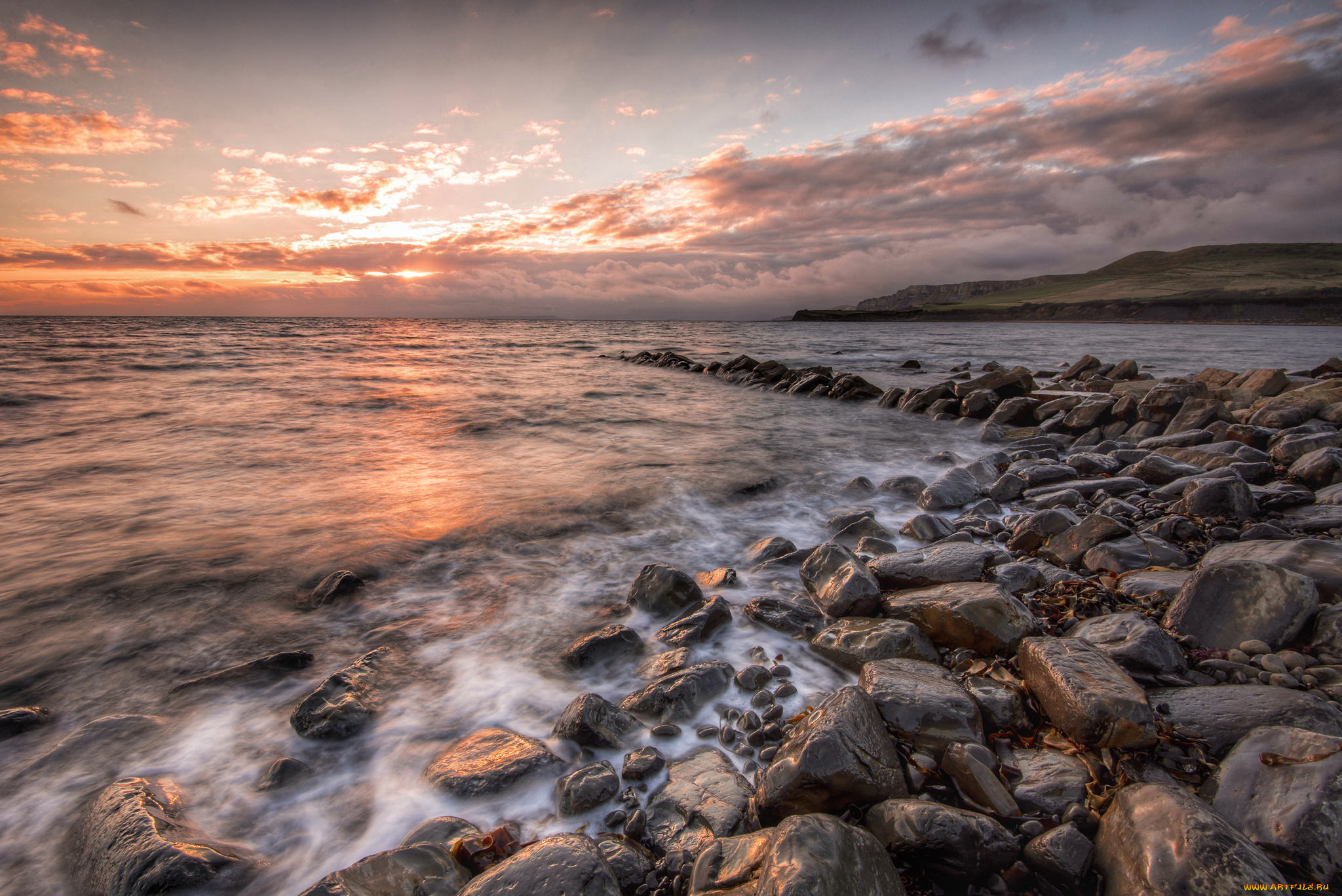 природа, побережье, берег, море