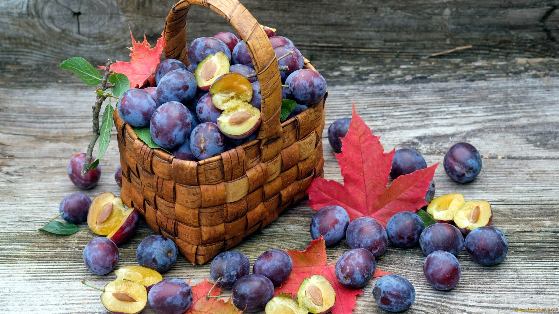 еда, персики, , сливы, , абрикосы, сливы, корзинка, листья