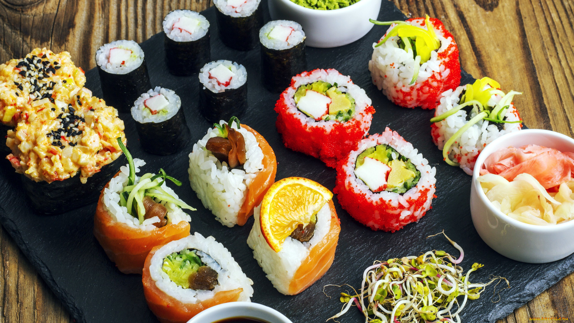 еда, рыба, , морепродукты, , суши, , роллы, японская, кухня, роллы, ассорти