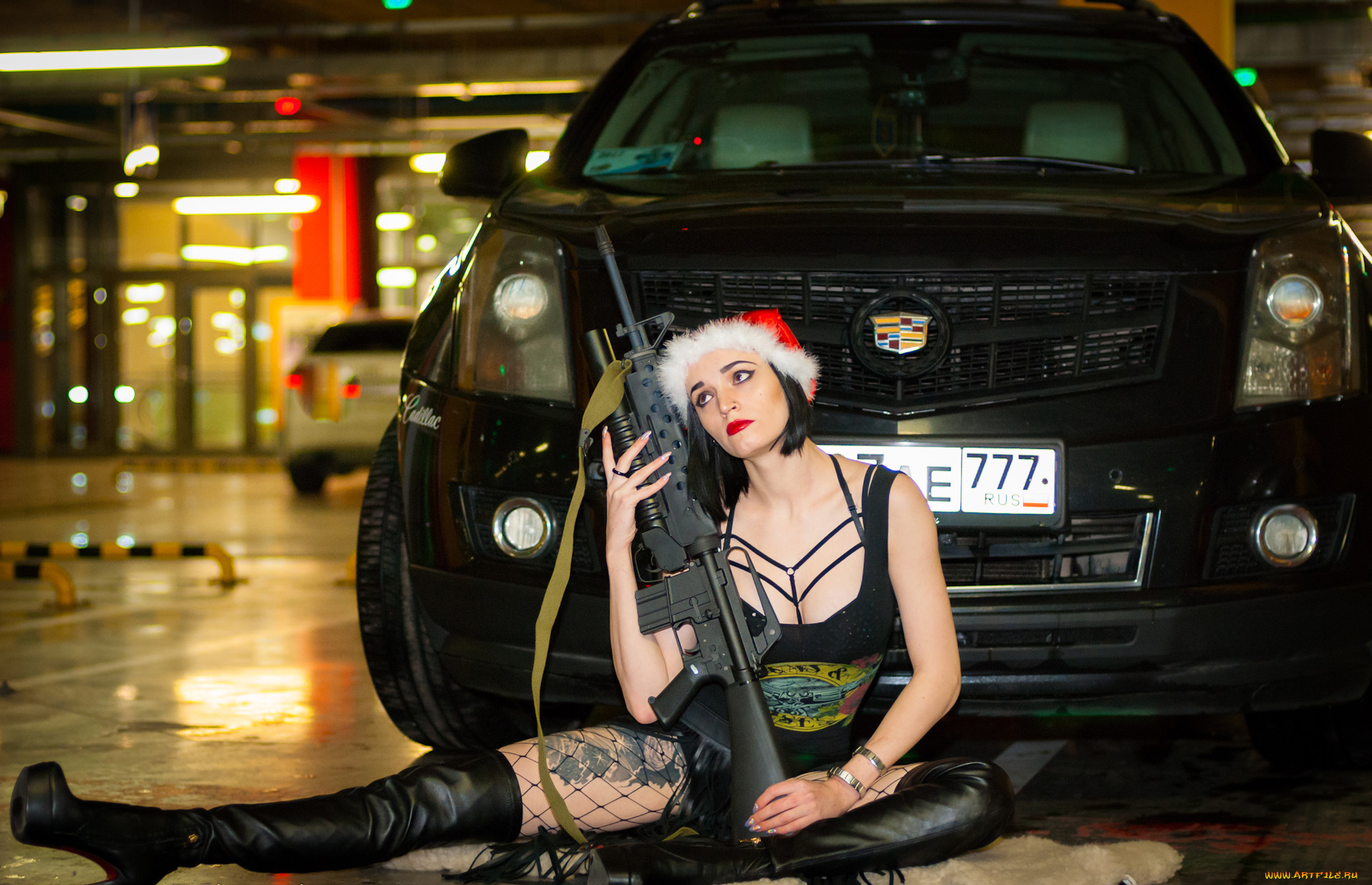 автомобили, -авто, с, девушками, снегурочка, оружие