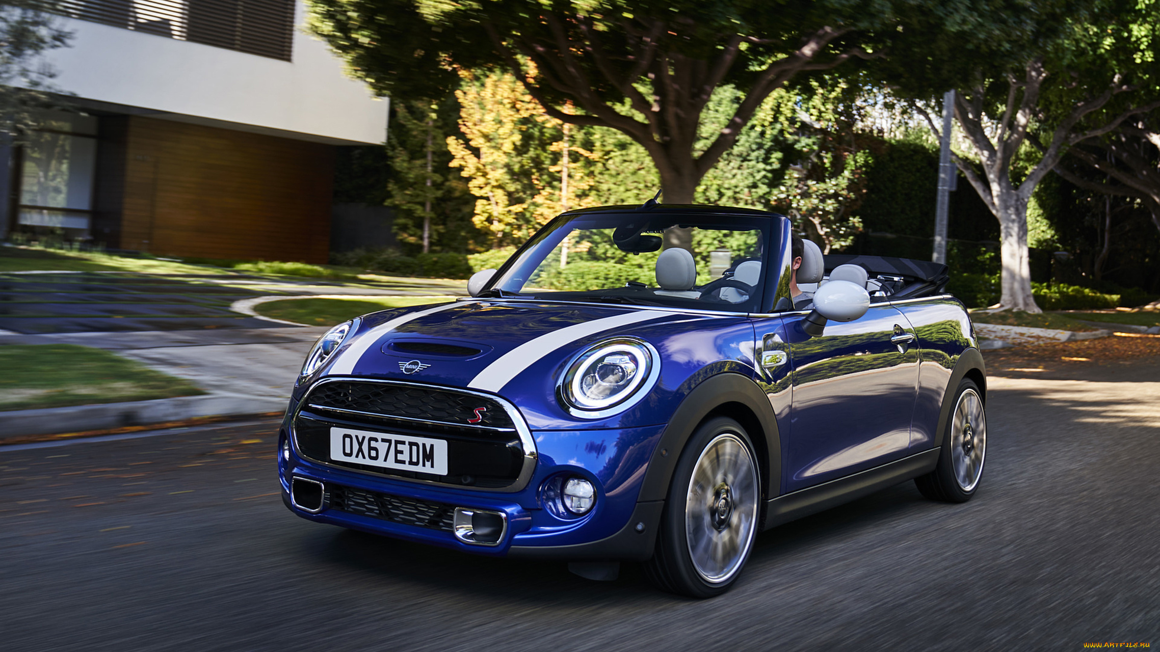 mini, cabrio, 2019, автомобили, mini, cabrio, 2019, blue