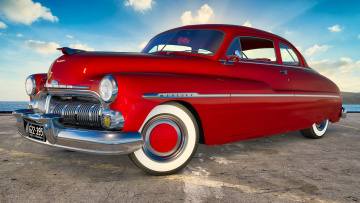 обоя автомобили, 3д, mercury, 1950г