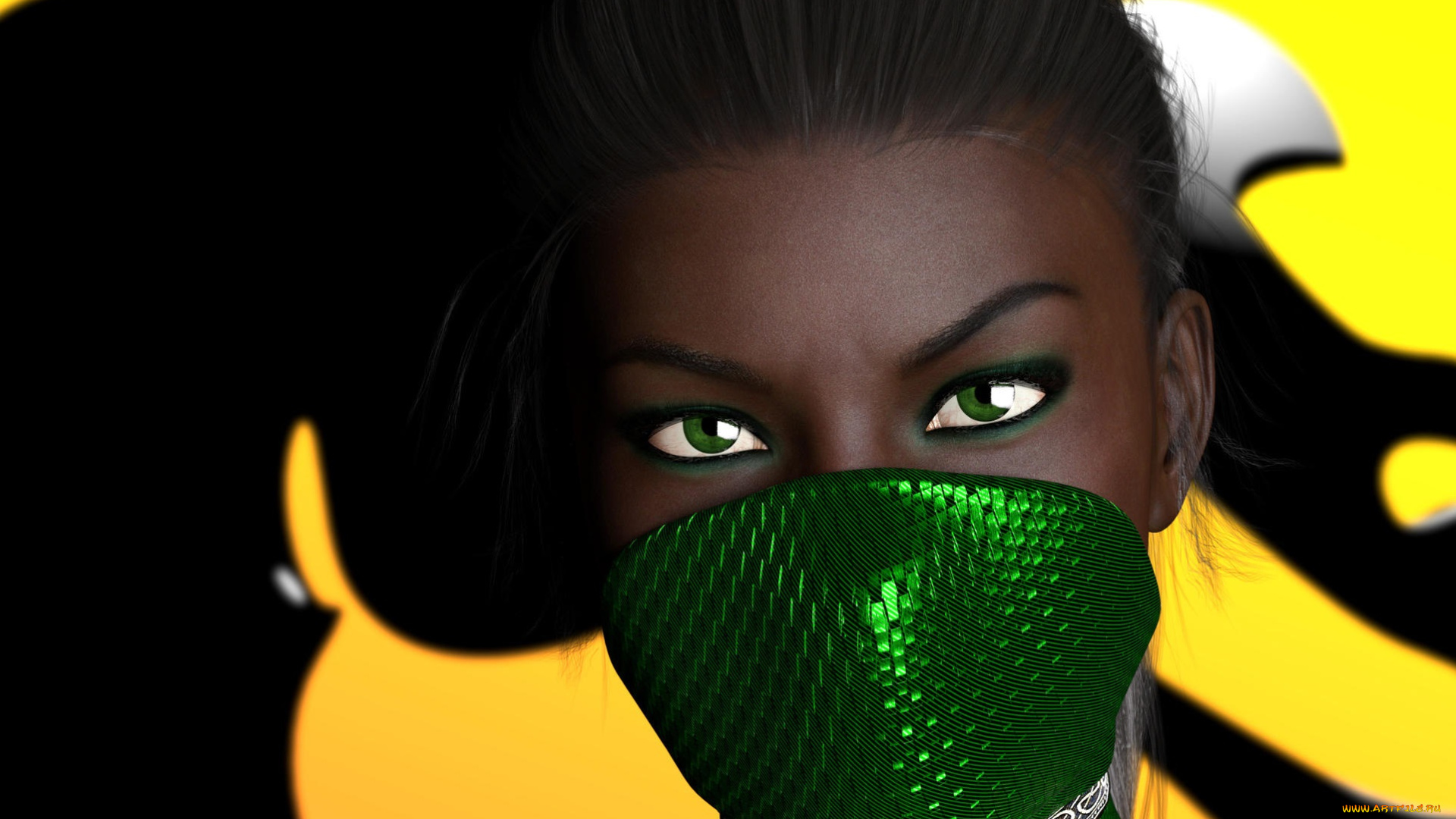 3д, графика, фантазия, , fantasy, девушка, взгляд, фон