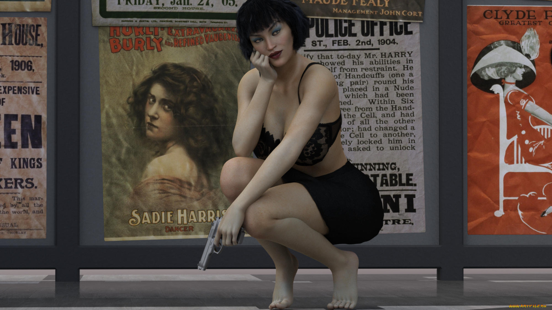 3д, графика, фантазия, , fantasy, девушка, взгляд, фон