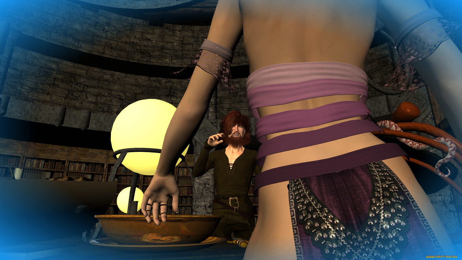 3д, графика, фантазия, , fantasy, мужчина, фон, взгляд