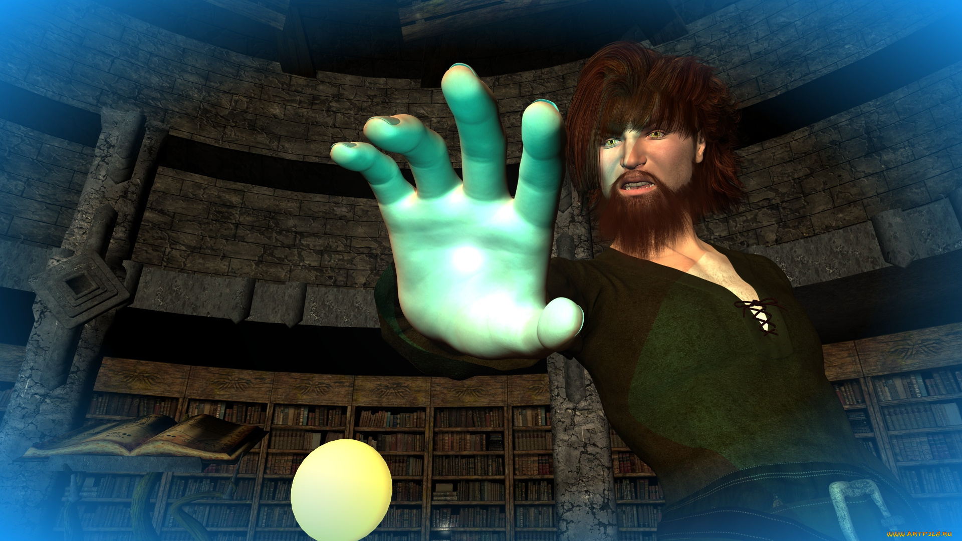 3д, графика, фантазия, , fantasy, мужчина, фон, взгляд