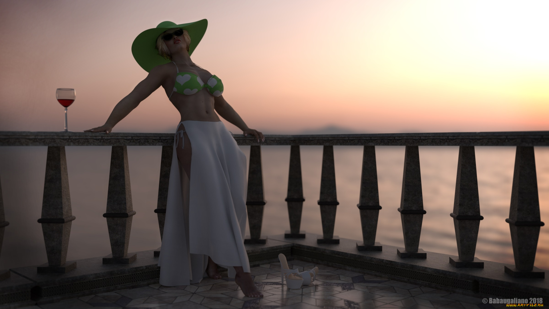 3д, графика, люди, , people, девушка, взгляд, фон