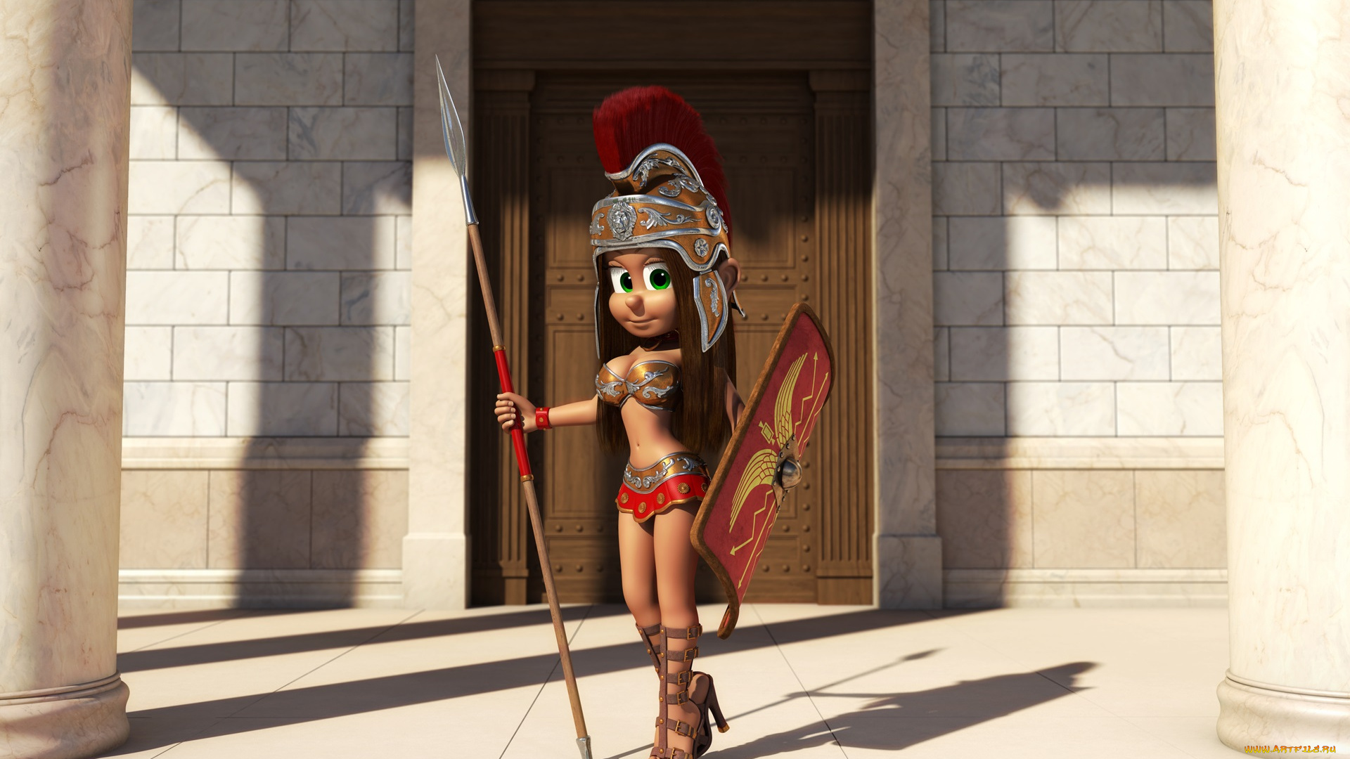 3д, графика, мультфильмы, и, в, игры, фон, взгляд, девушка