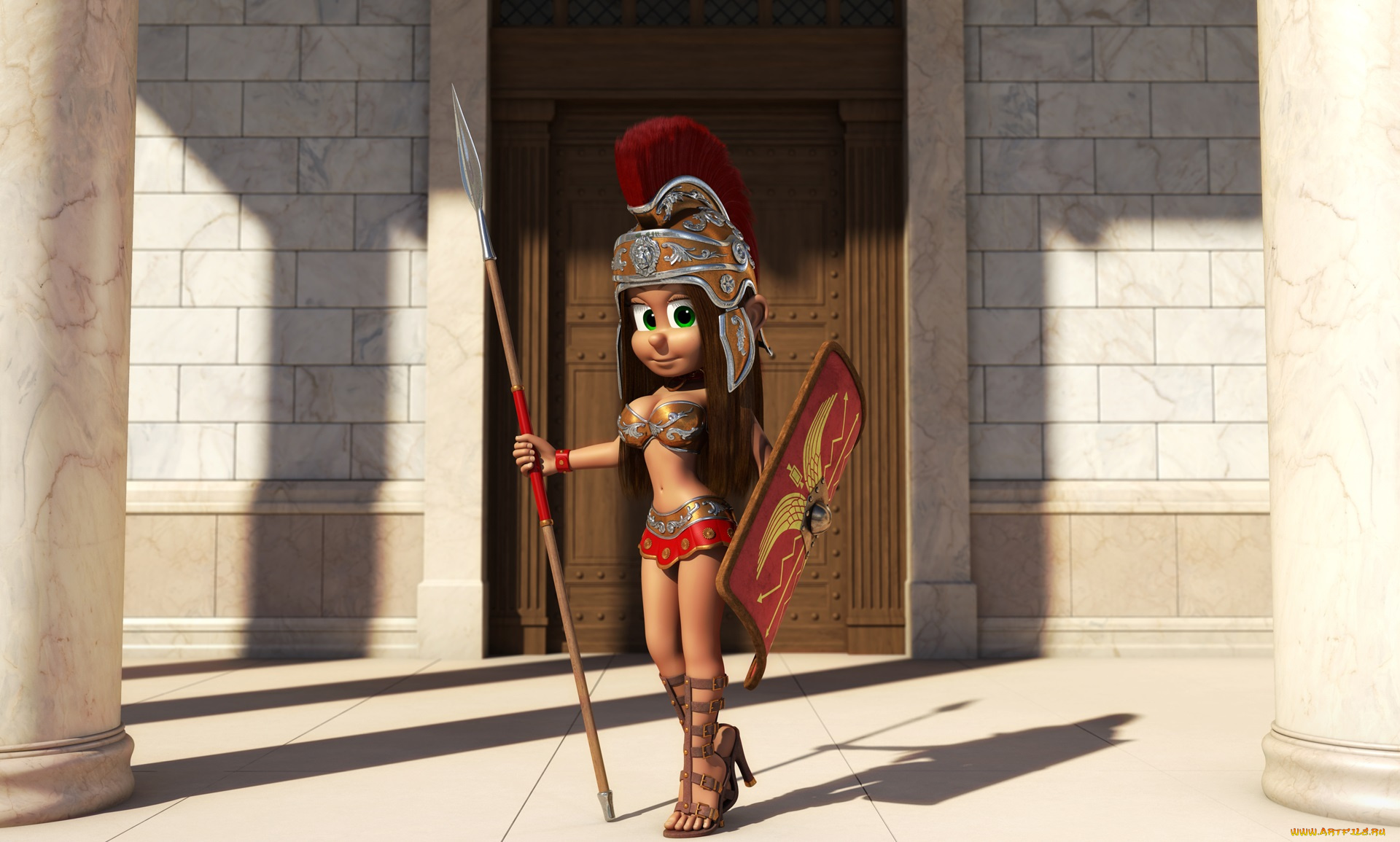 3д, графика, мультфильмы, и, в, игры, фон, взгляд, девушка