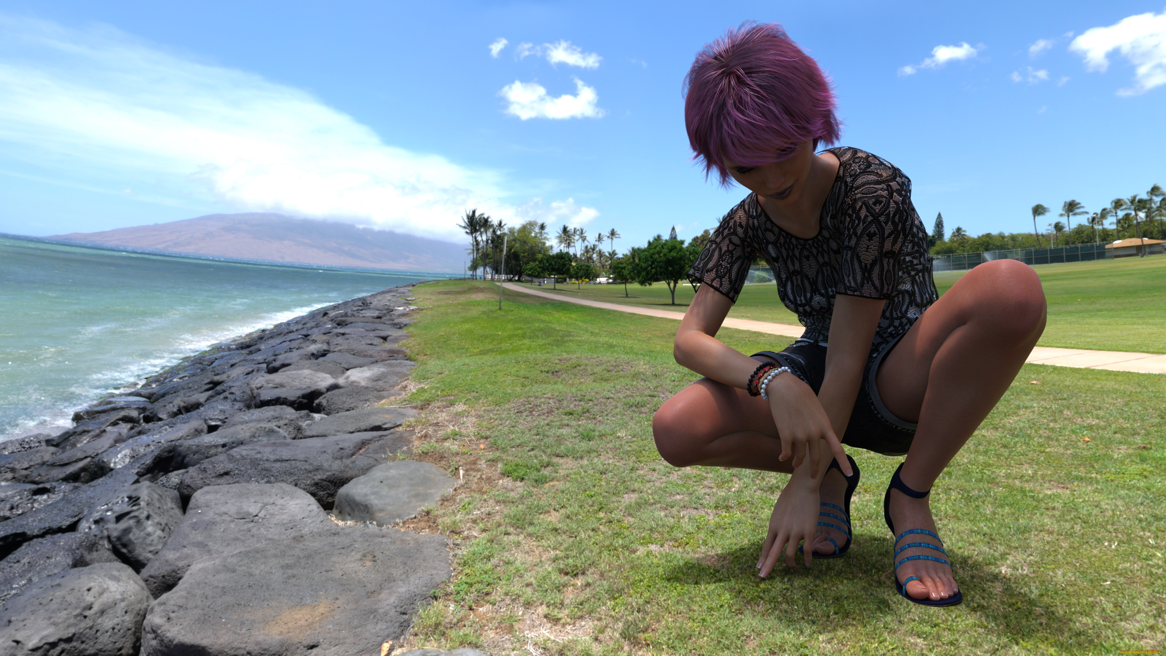 3д, графика, люди, , people, фон, взгляд, девушка