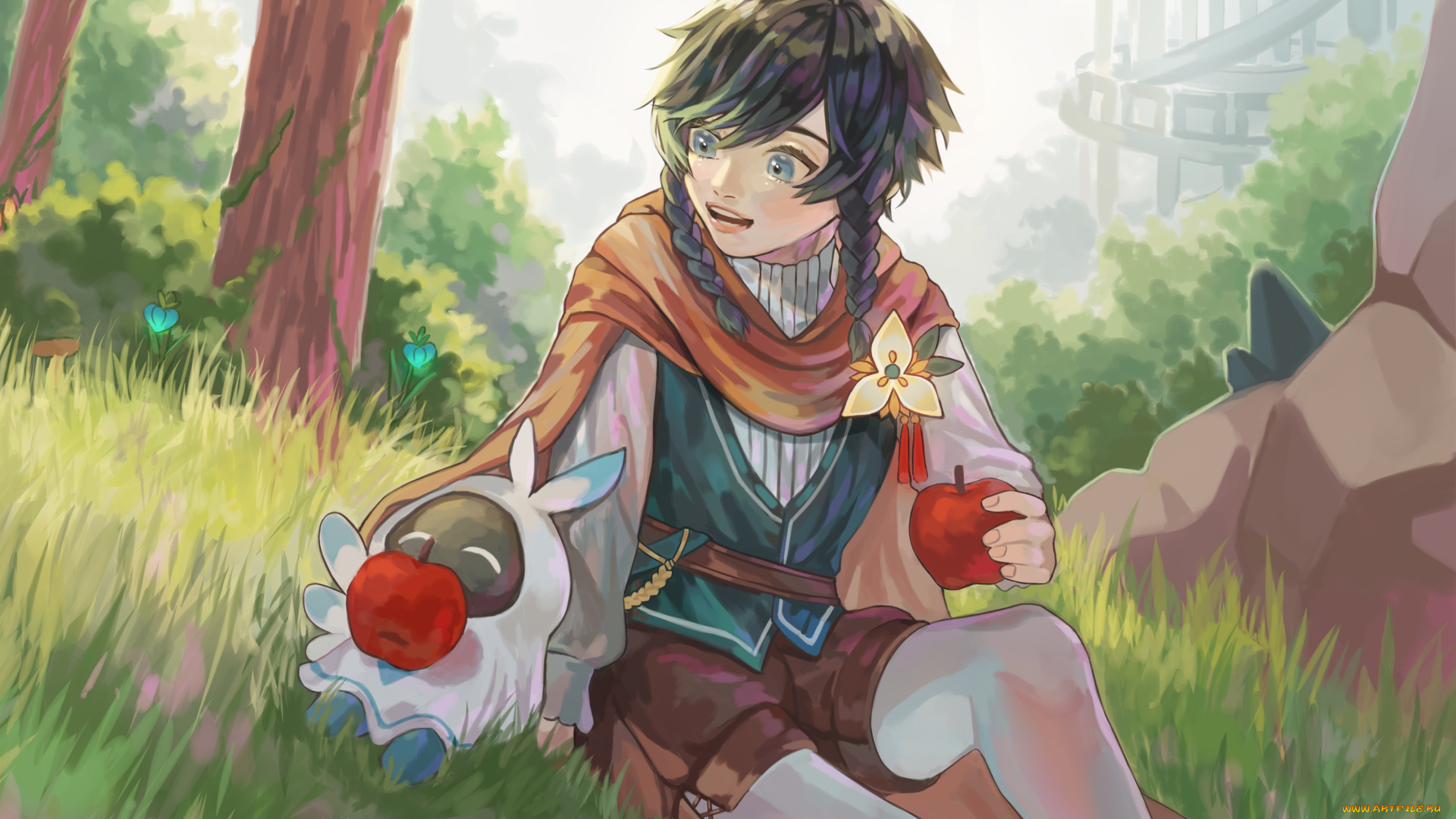 аниме, genshin, impact, genshin, impact