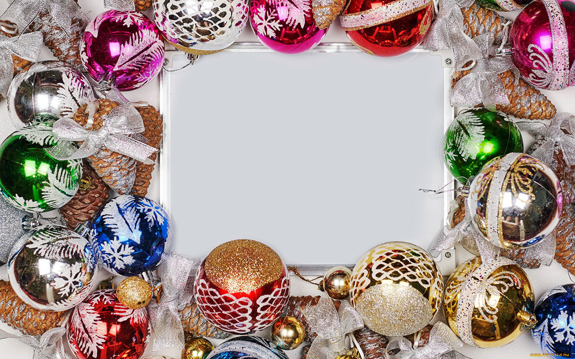 праздничные, шары, шишки, шарики