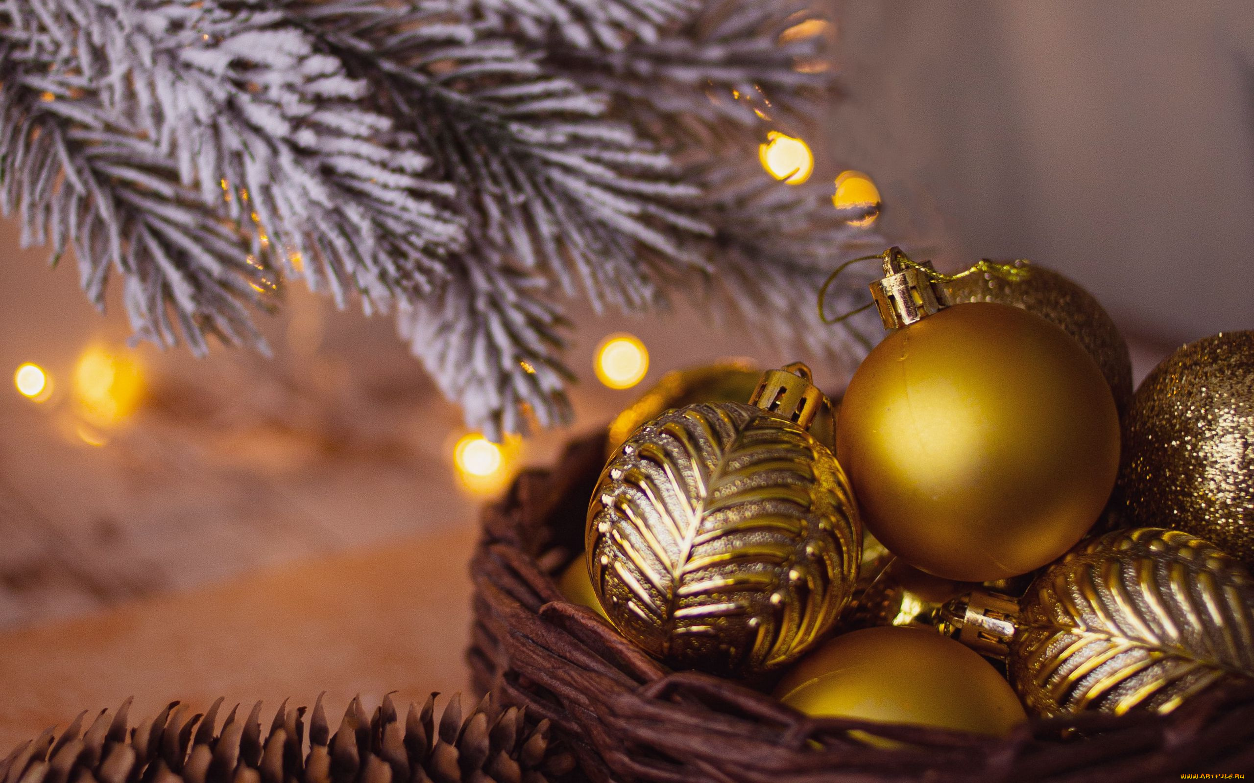 праздничные, шары, шарики, золотистые