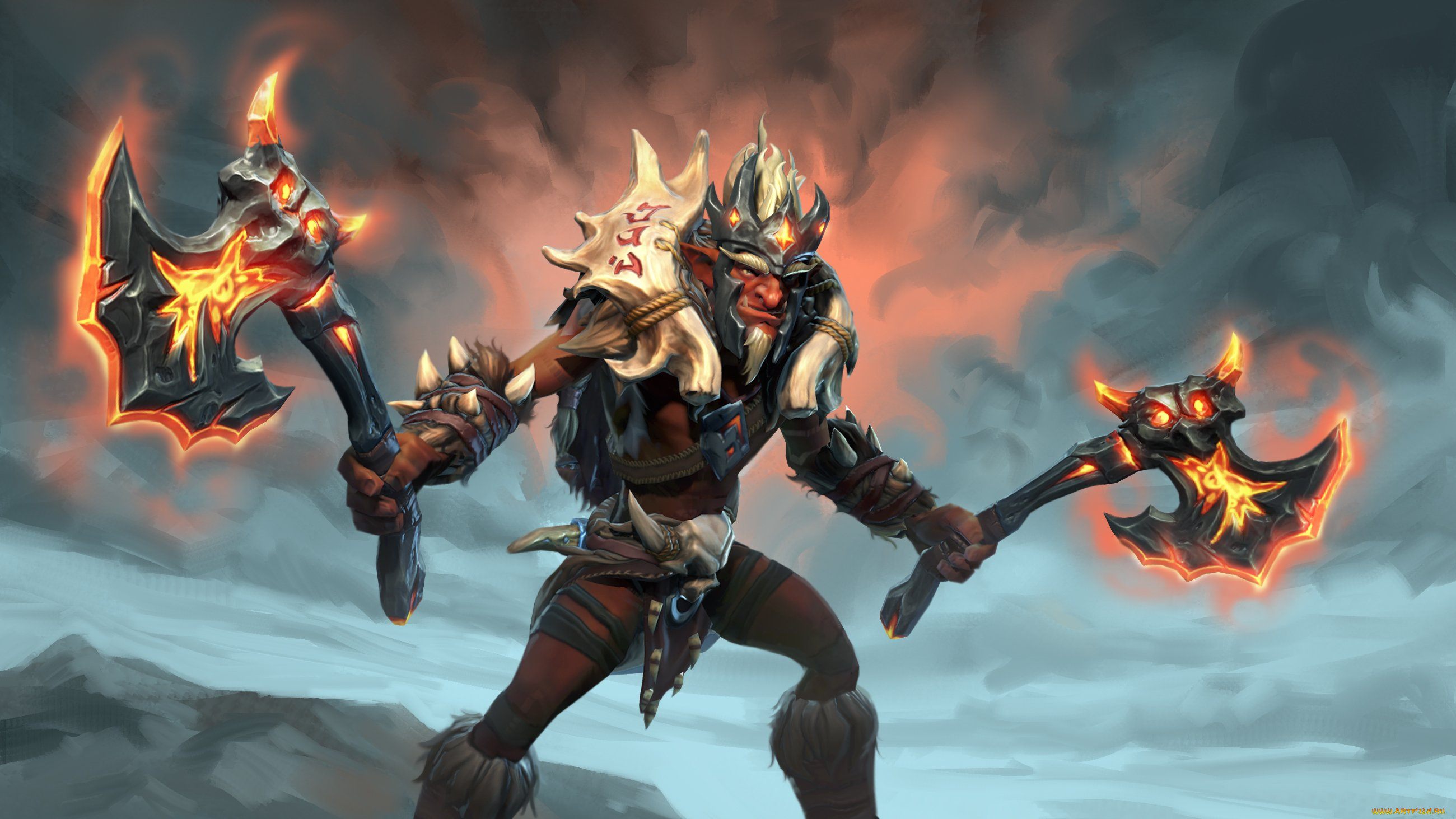 видео, игры, dota, 2, тролль, топоры