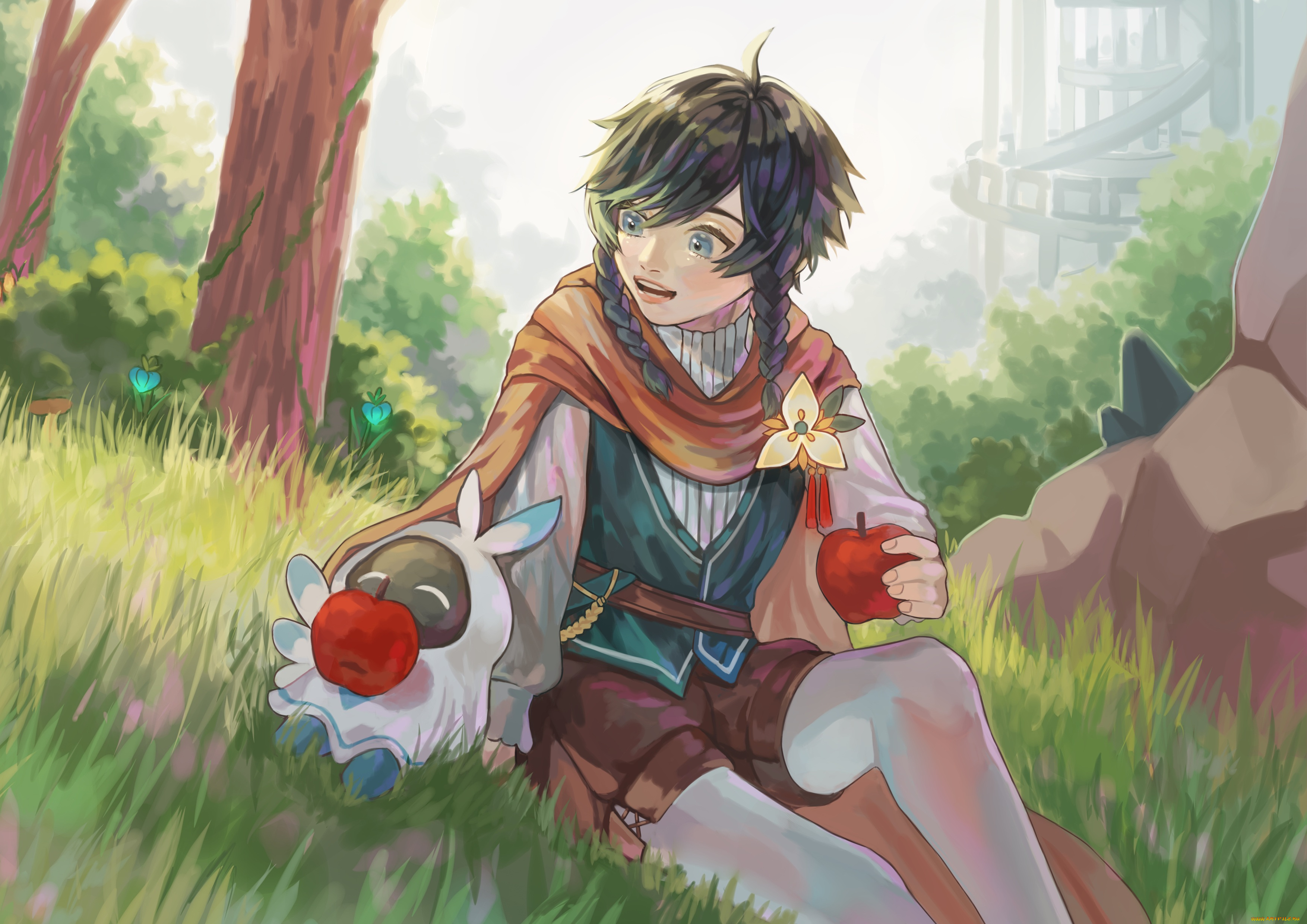 аниме, genshin, impact, genshin, impact