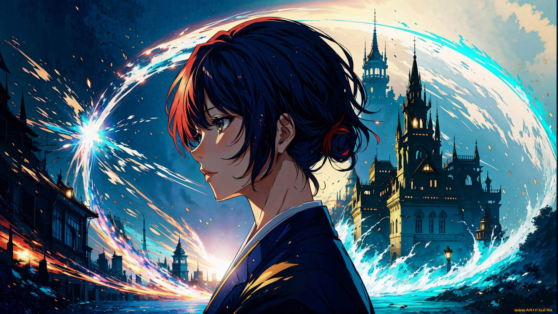 аниме, магия, , колдовство, , halloween, нейросети, графика, нейроарт, ai, art, нейронные, сети, рисунки, нейро, искусство