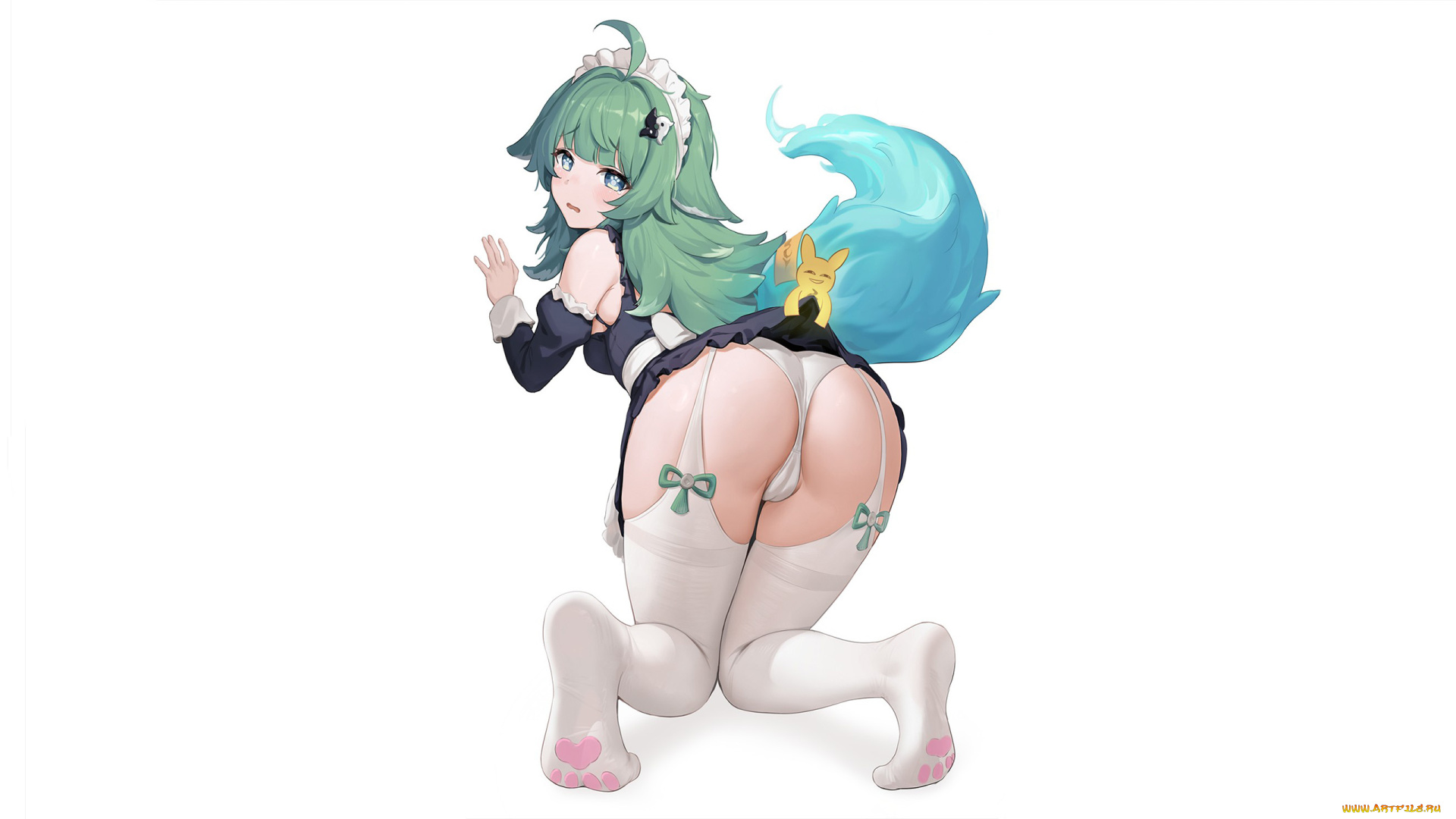 аниме, животные, , существа, красивая, девушка