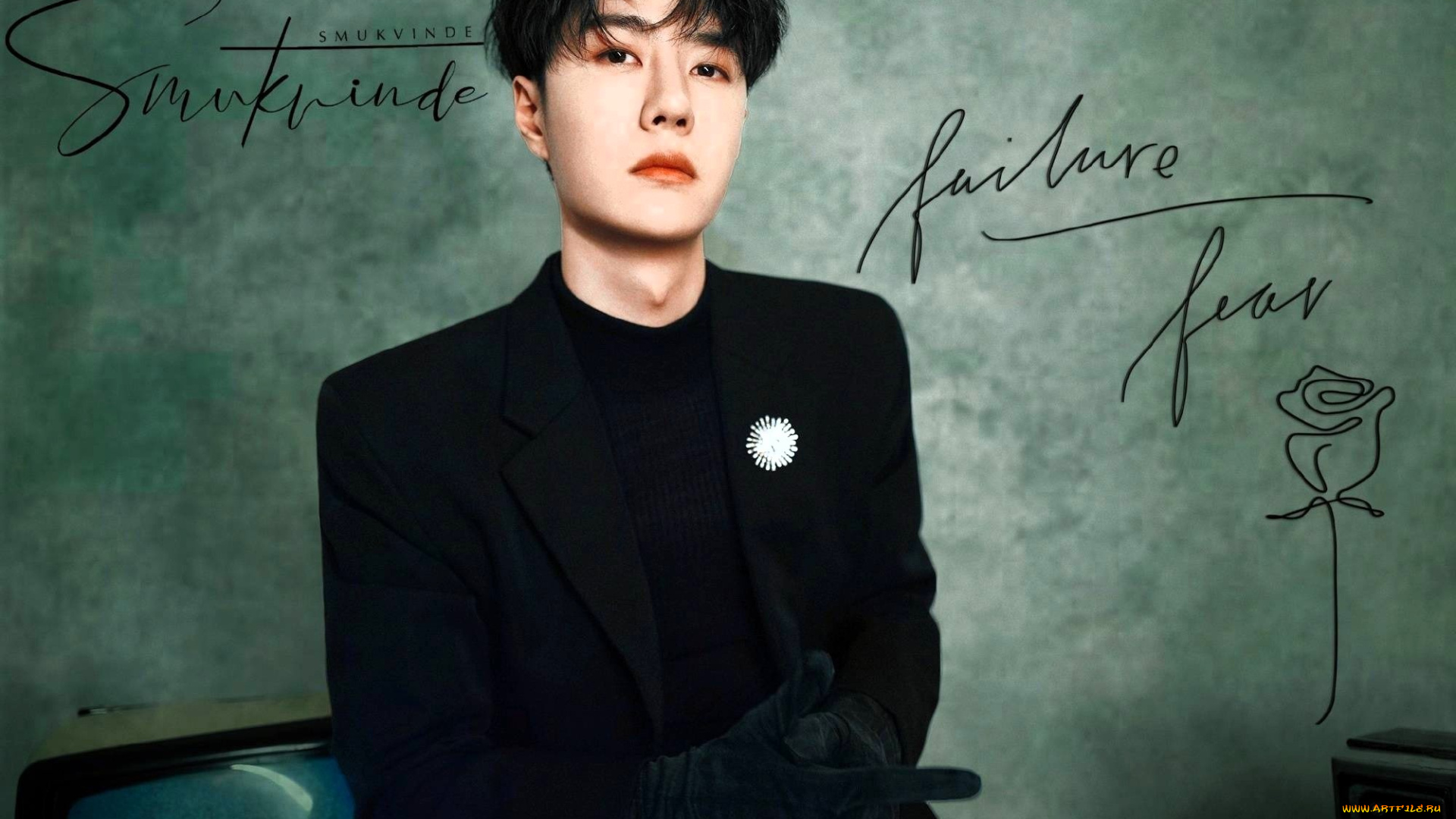 мужчины, wang, yi, bo, актер, пиджак, перчатки