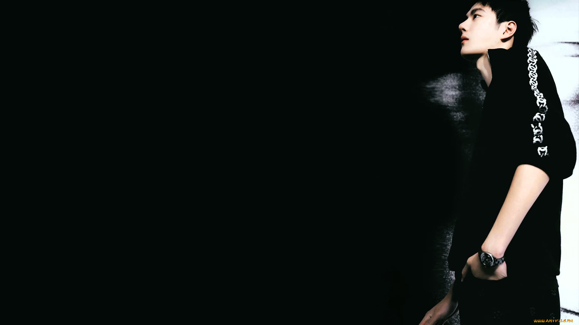 мужчины, wang, yi, bo, актер, свитер, часы