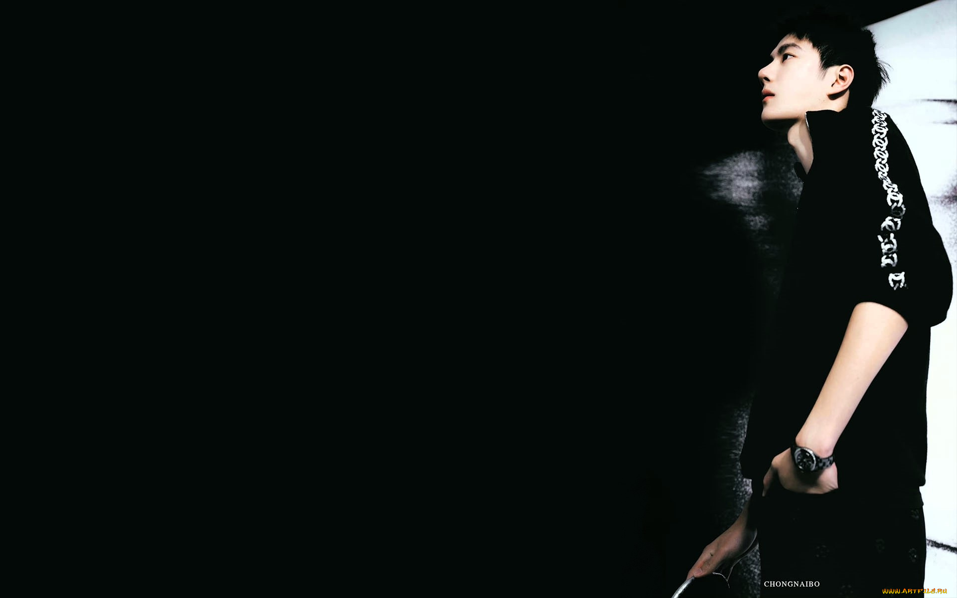 мужчины, wang, yi, bo, актер, свитер, часы