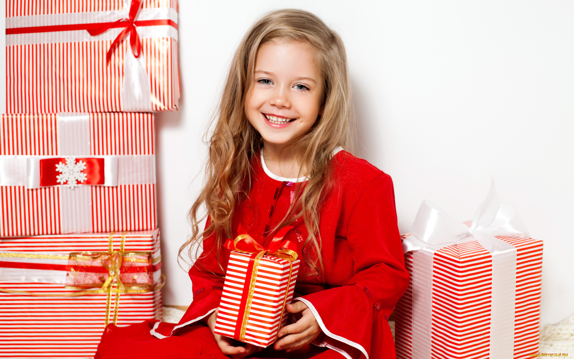 разное, дети, девочка, платье, подарки