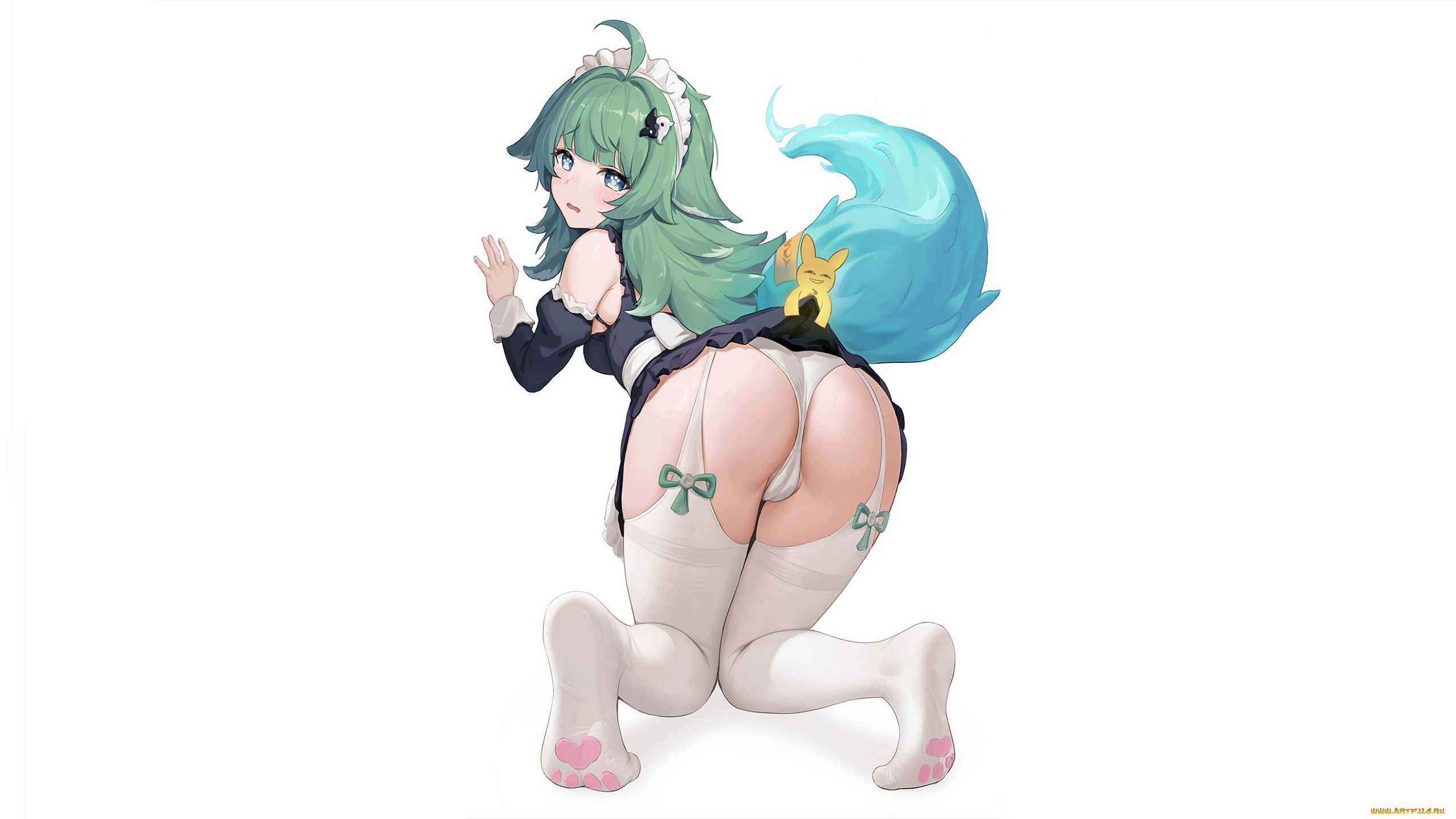 аниме, животные, , существа, красивая, девушка