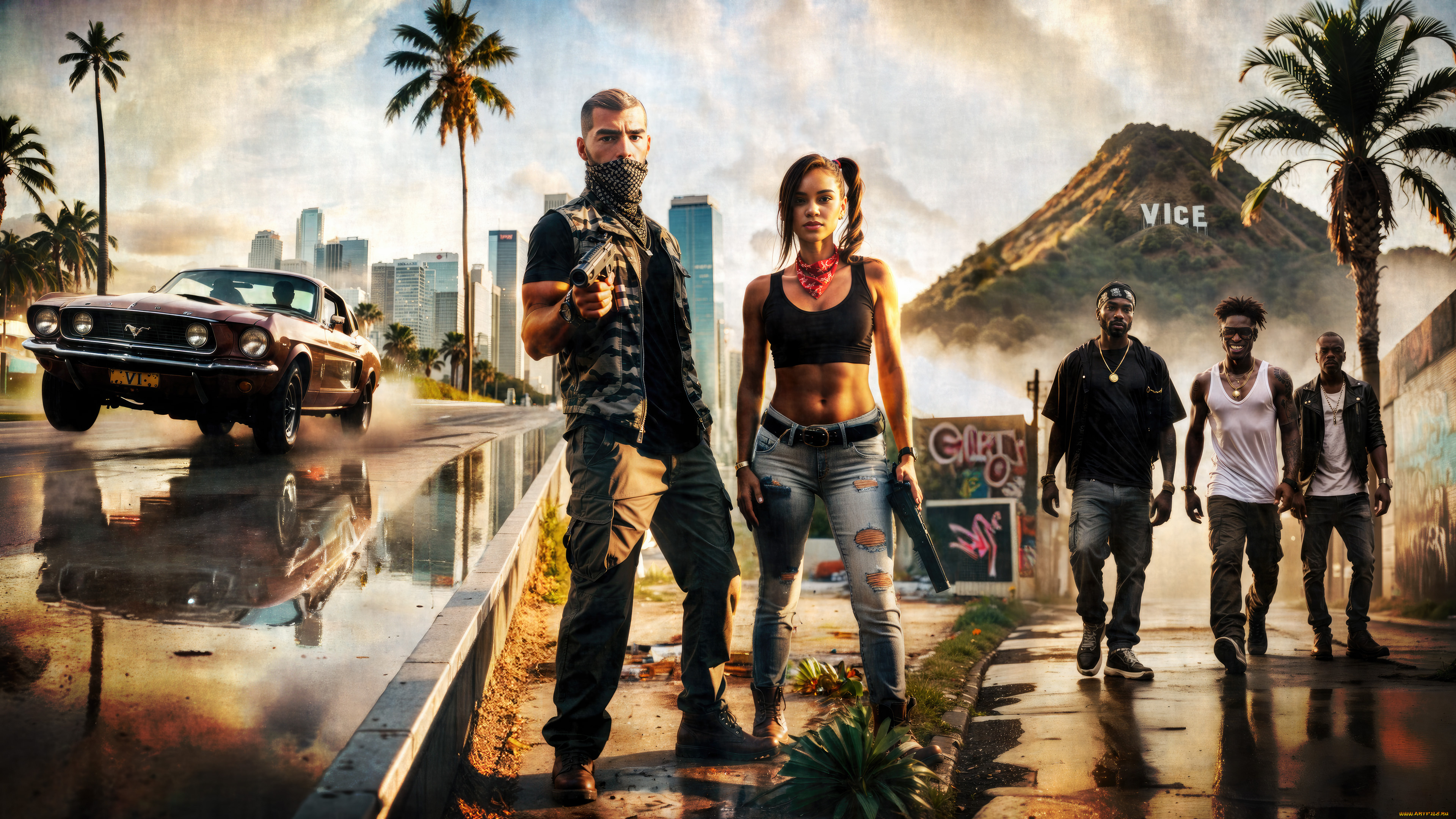 gta, 6, видео, игры, grand, theft, auto, 6, gta, 6, игра, xbox, ps5, pc, 2024, deviantart, постер, персонаж