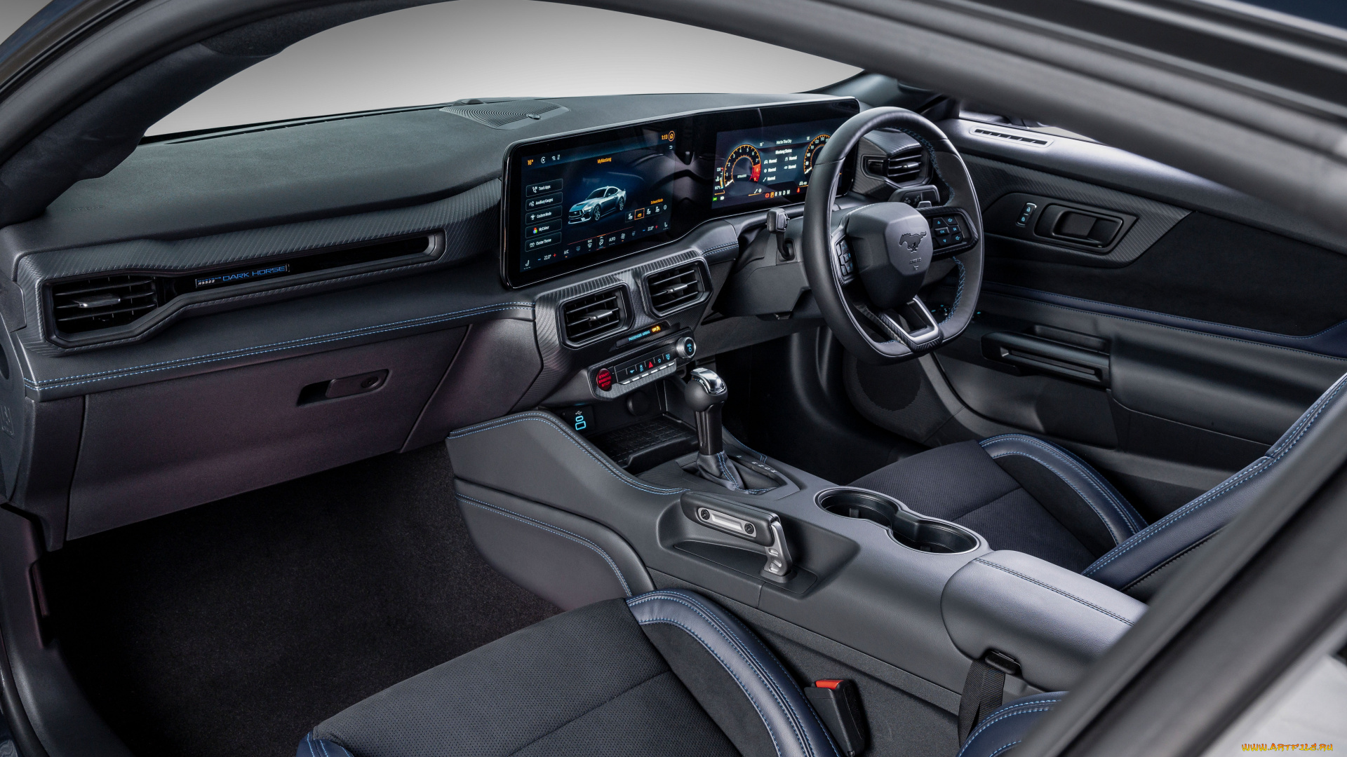 автомобили, интерьеры, mustang