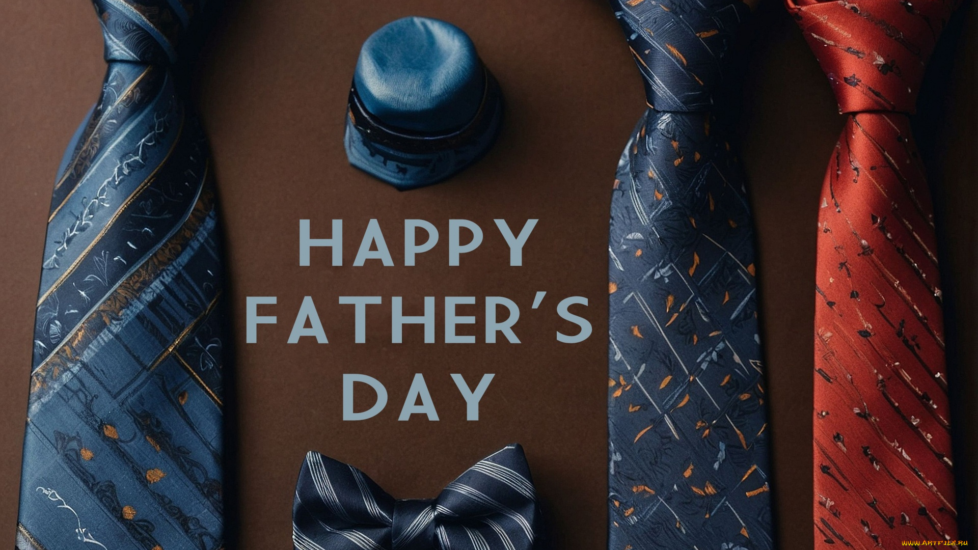 праздничные, день, отца, галстуки, надпись