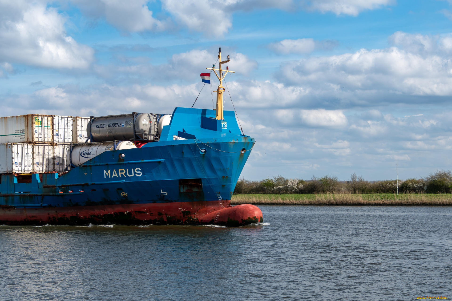 корабли, грузовые, суда, контейнеровоз