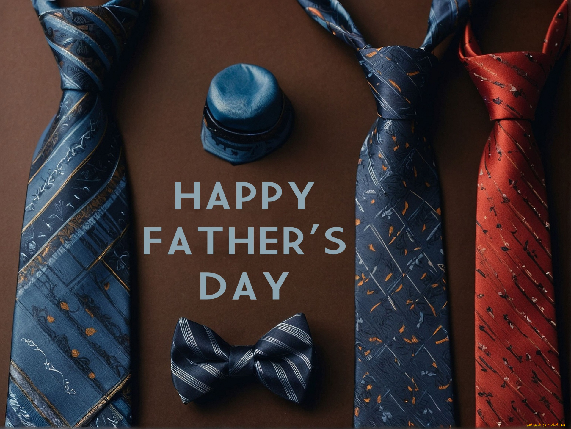 праздничные, день, отца, галстуки, надпись