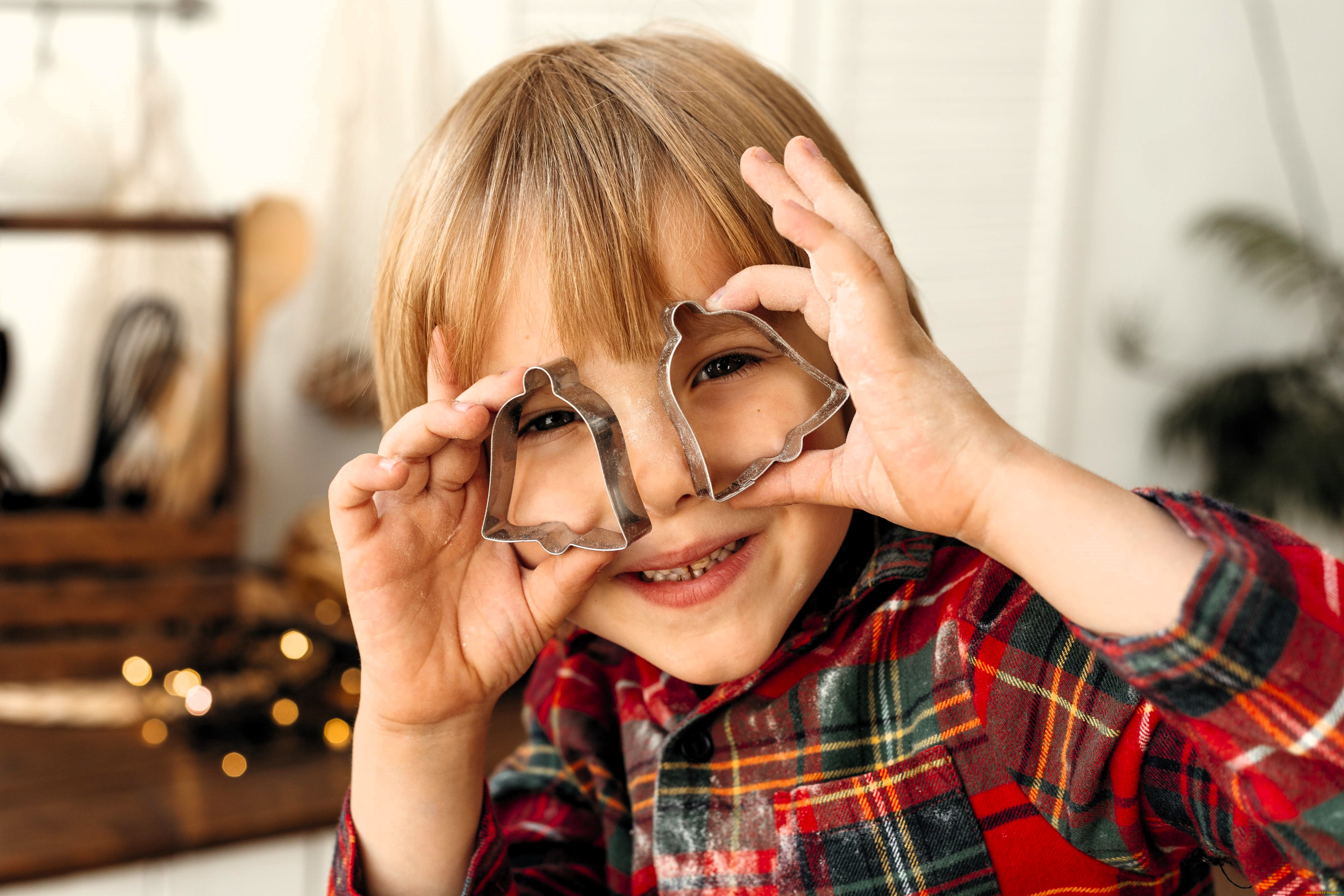 разное, дети, мальчик, лицо, формочки, рубашка, мука