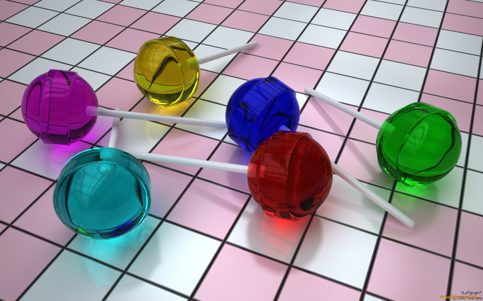 3д, графика, шары