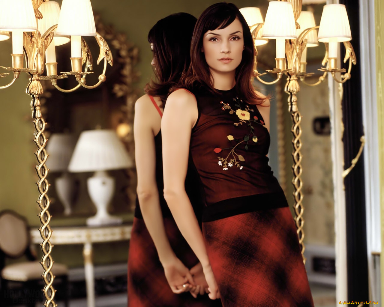 Famke, Janssen, девушки