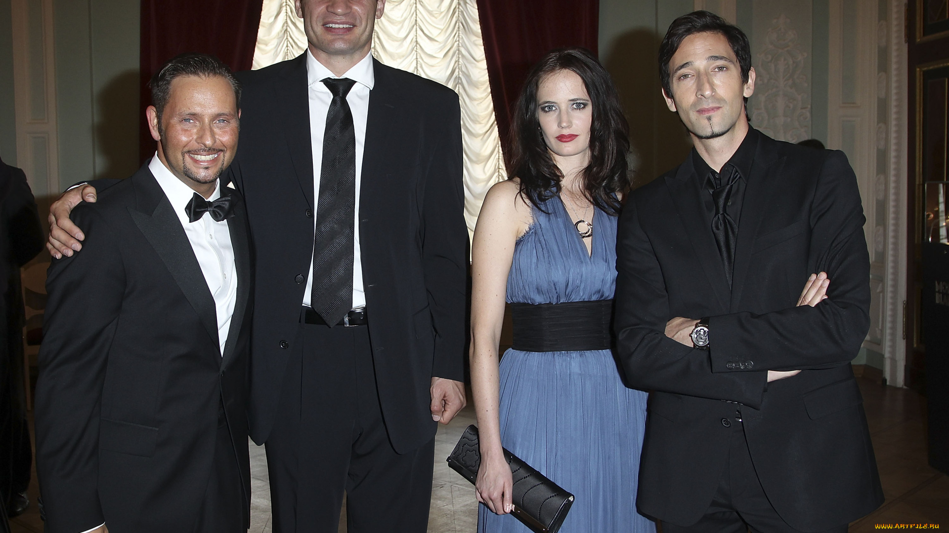 adrien, brody, eva, green, разное, знаменитости, эдриен, броуди, ева, грин