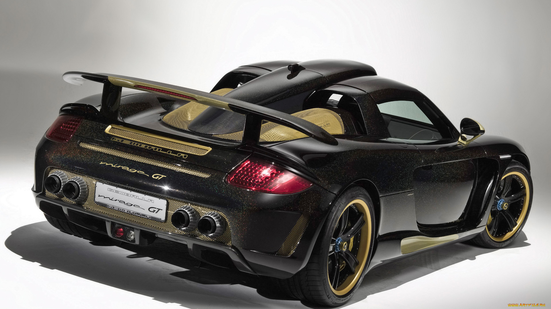 gemballa, mirage, gt, black, based, on, porsche, carrera, автомобили