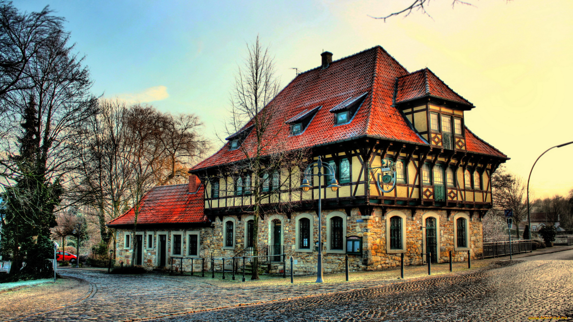 steinfurt, германия, города, здания, дома, улица