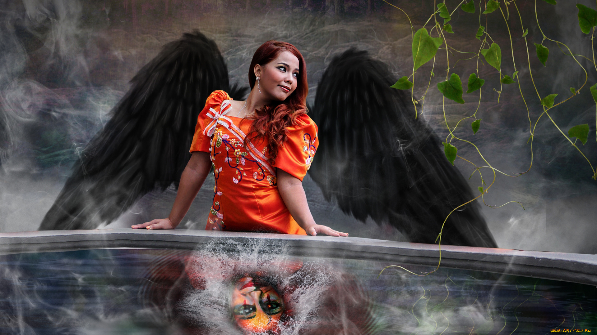 фэнтези, фотоарт, крылья