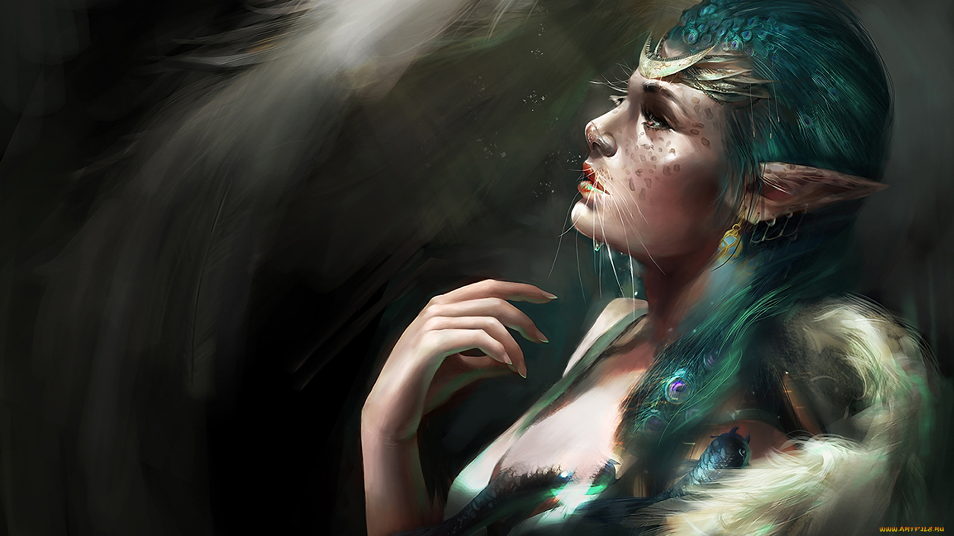 фэнтези, существа, усы