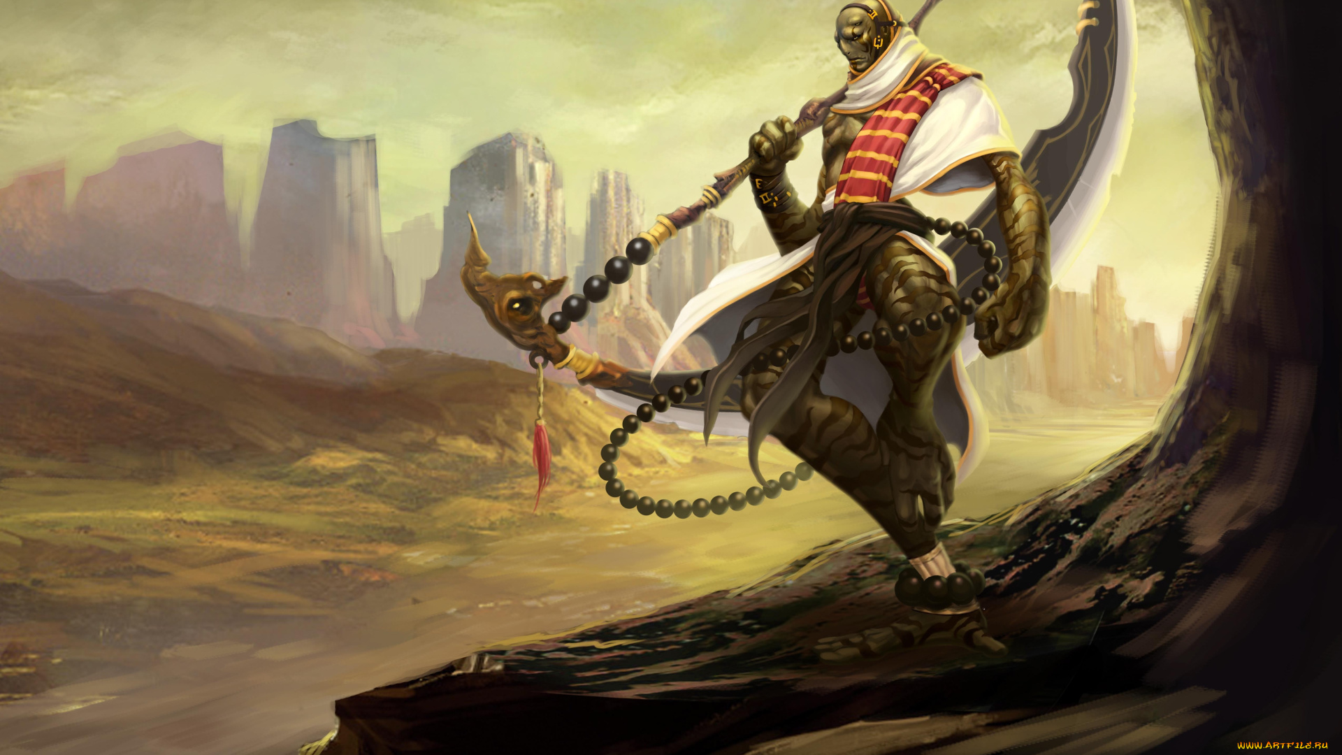 фэнтези, существа, воин, существо, мир, иной, оружие, планета, чужая