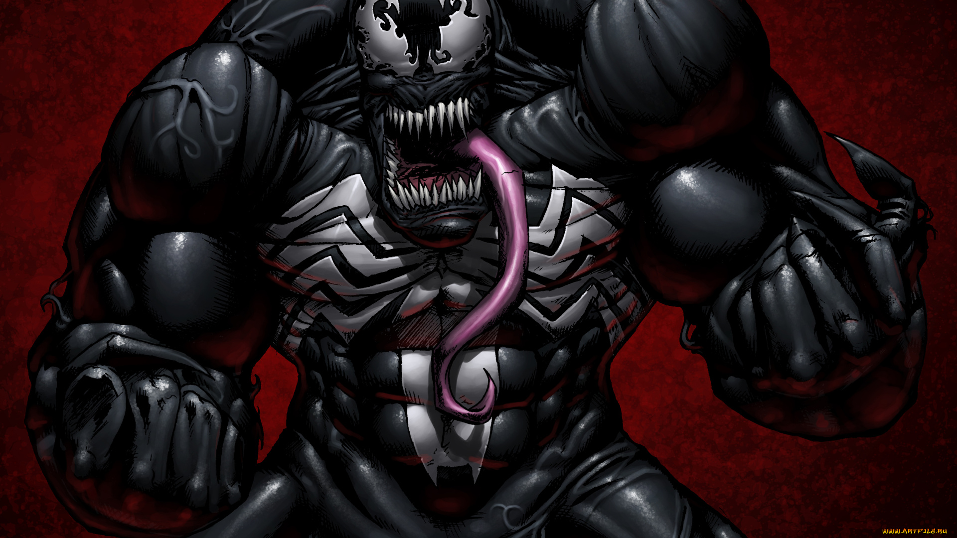 веном, фэнтези, существа, монстр, spider-man, venom