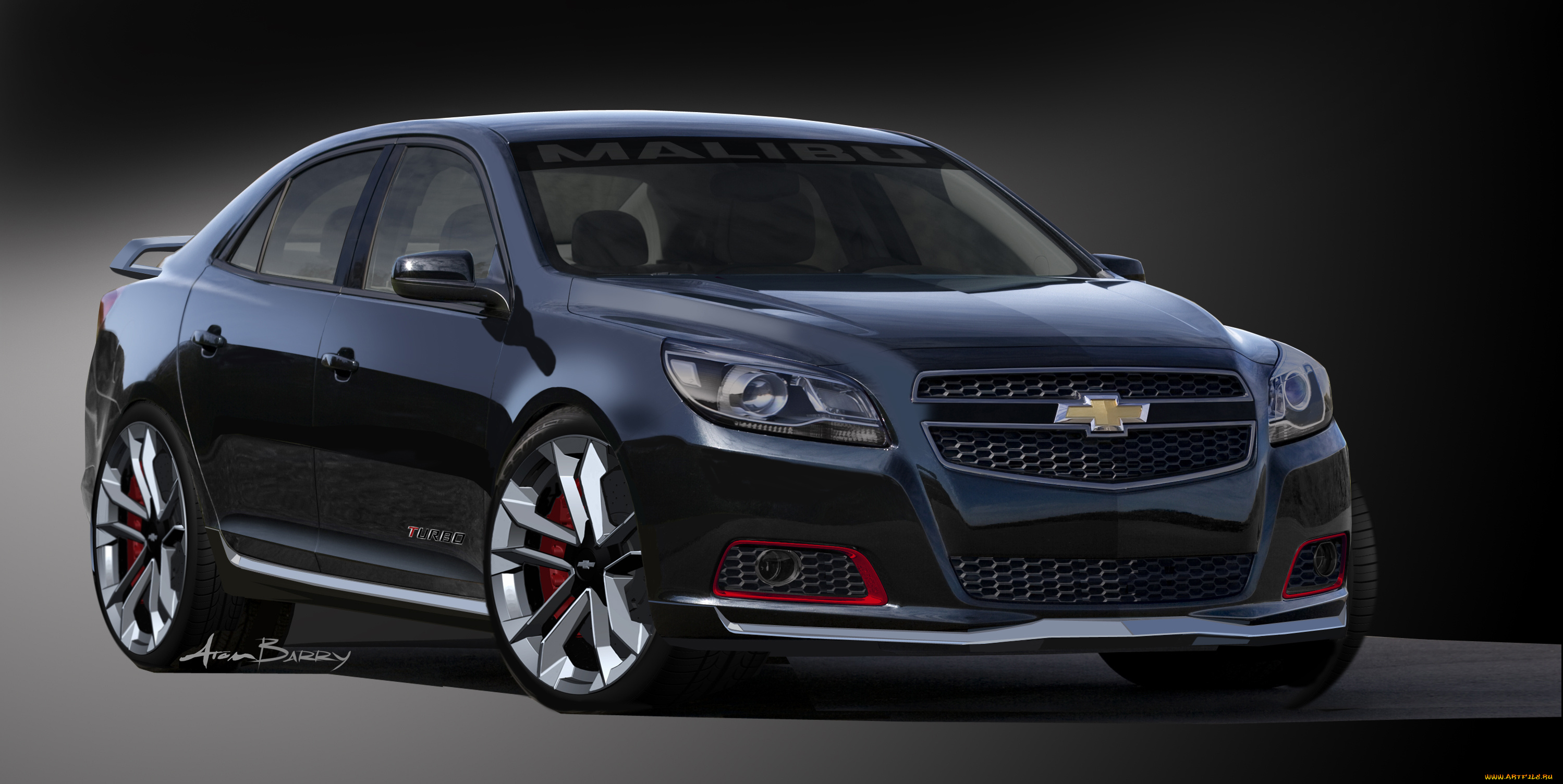 2012, sema-malibu-turbo-perf, concept, автомобили, 3д, chevrolet, malibu, sema