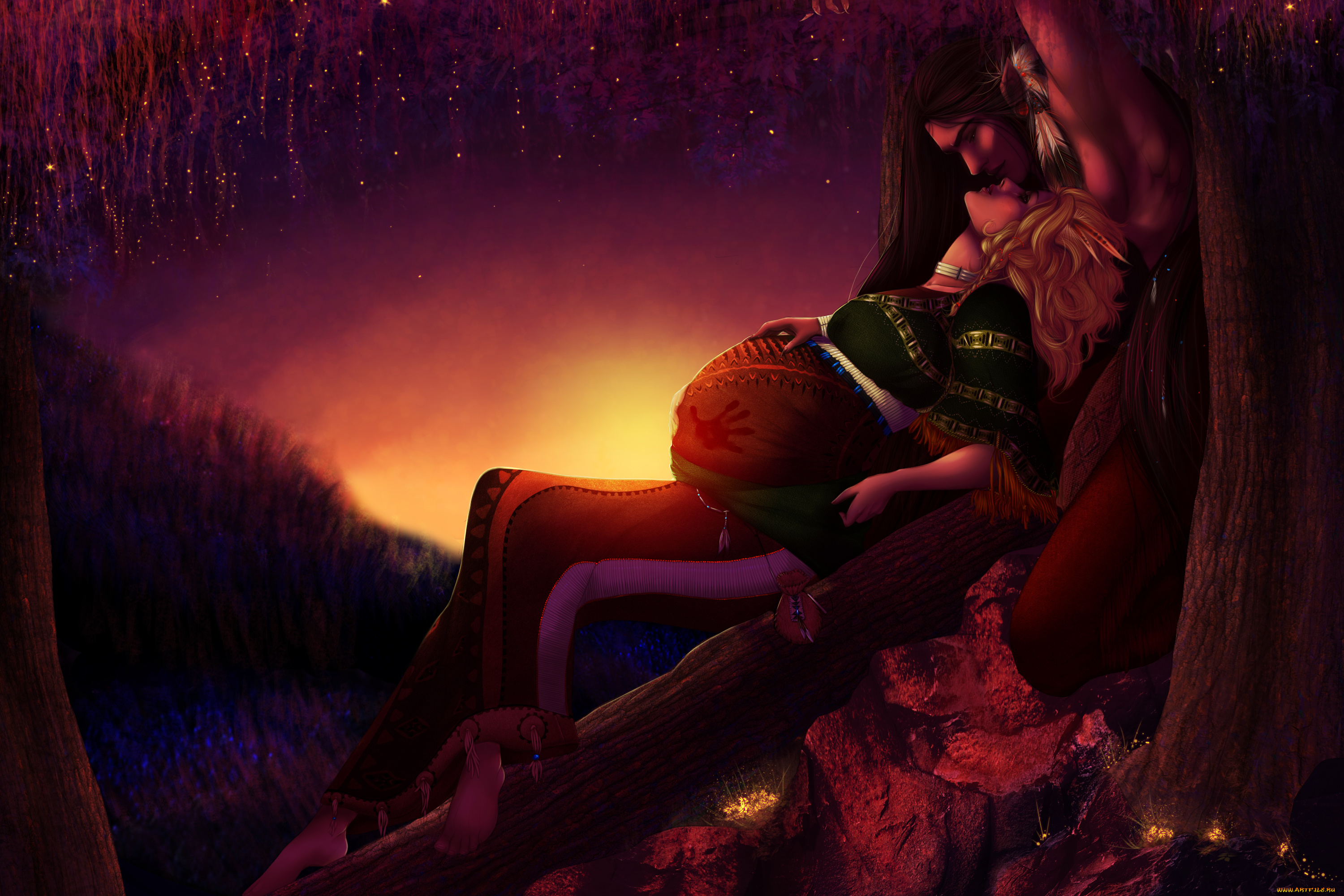 фэнтези, люди, любовь