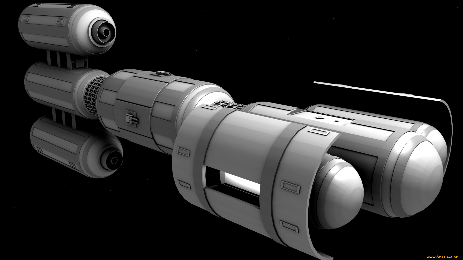 3д, графика, моделирование, , modeling, космический, корабль