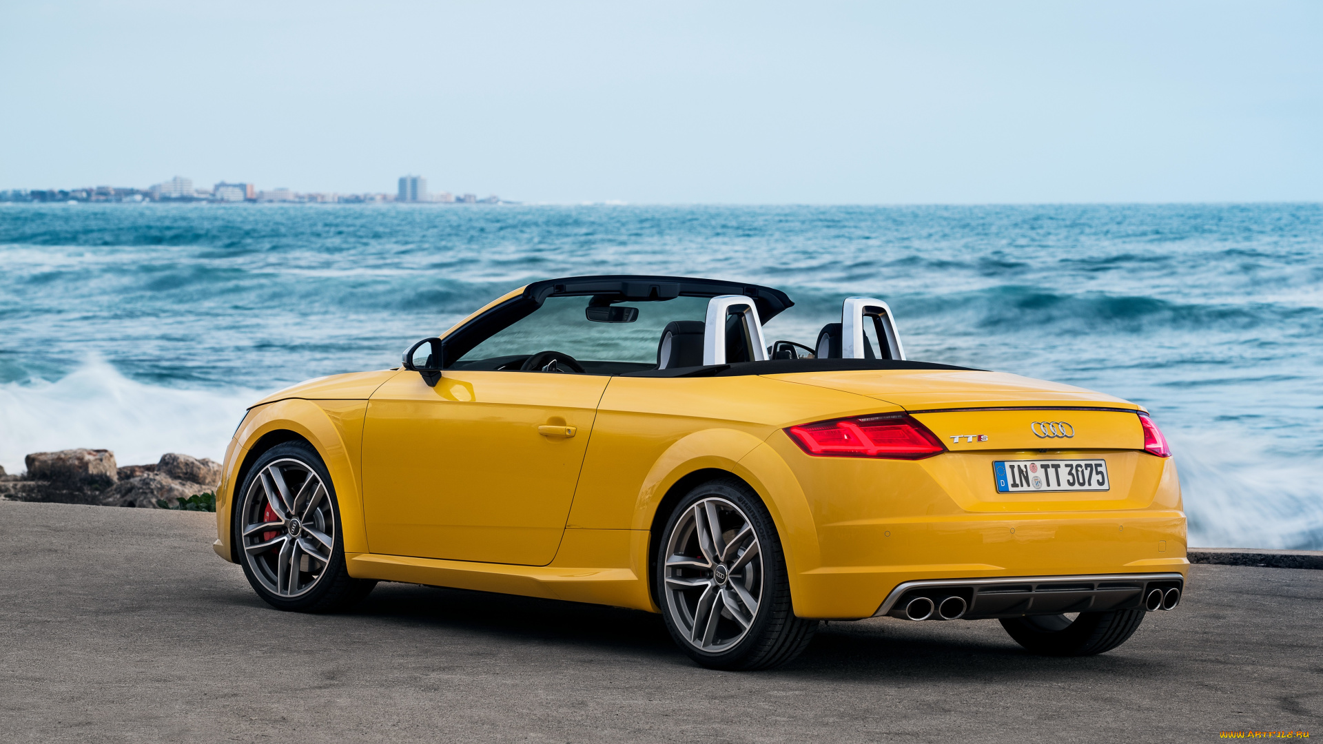 автомобили, audi, tts, 2014г, 8s, roadster, желтый