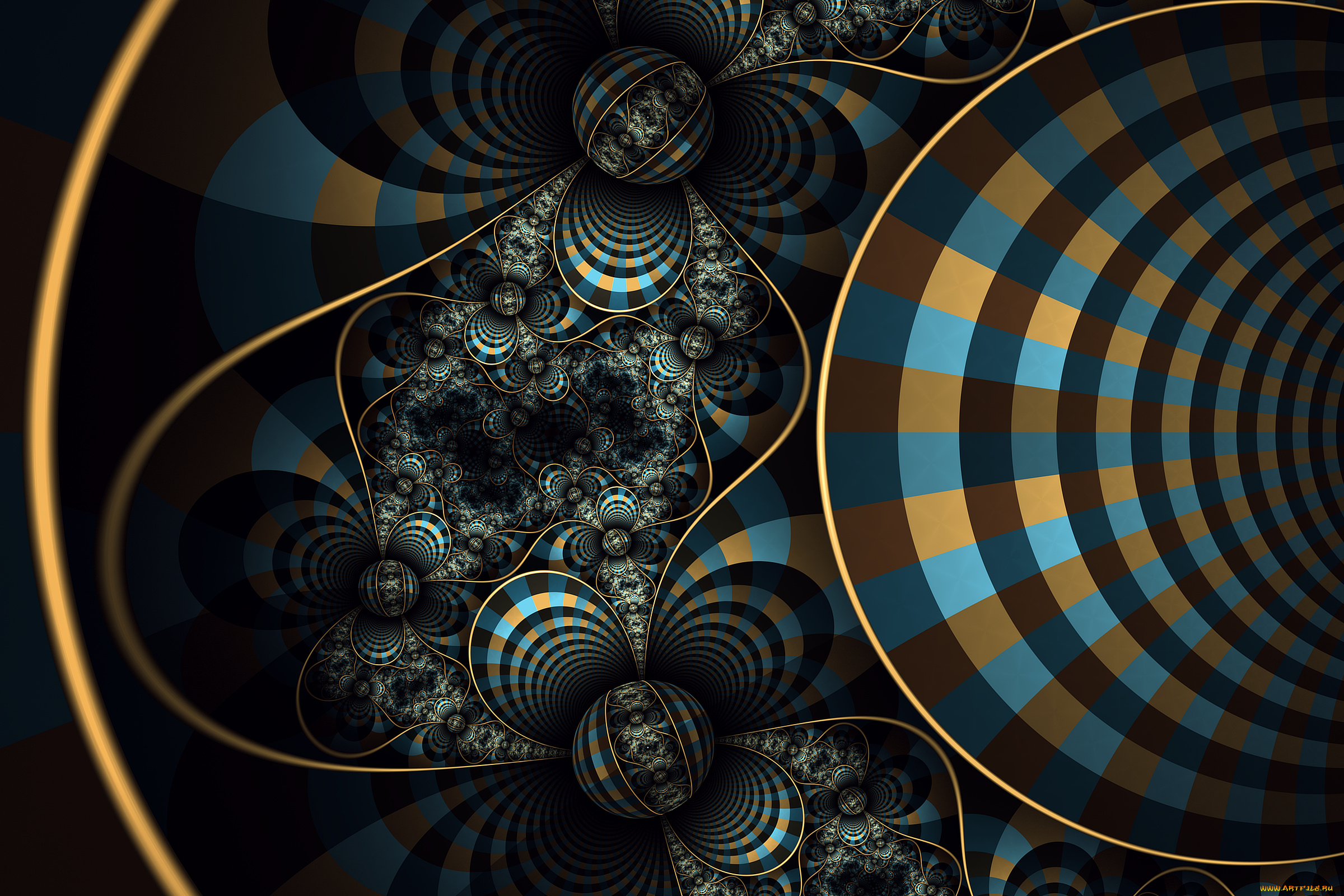 3д, графика, фракталы, , fractal, узор, фон, цвета