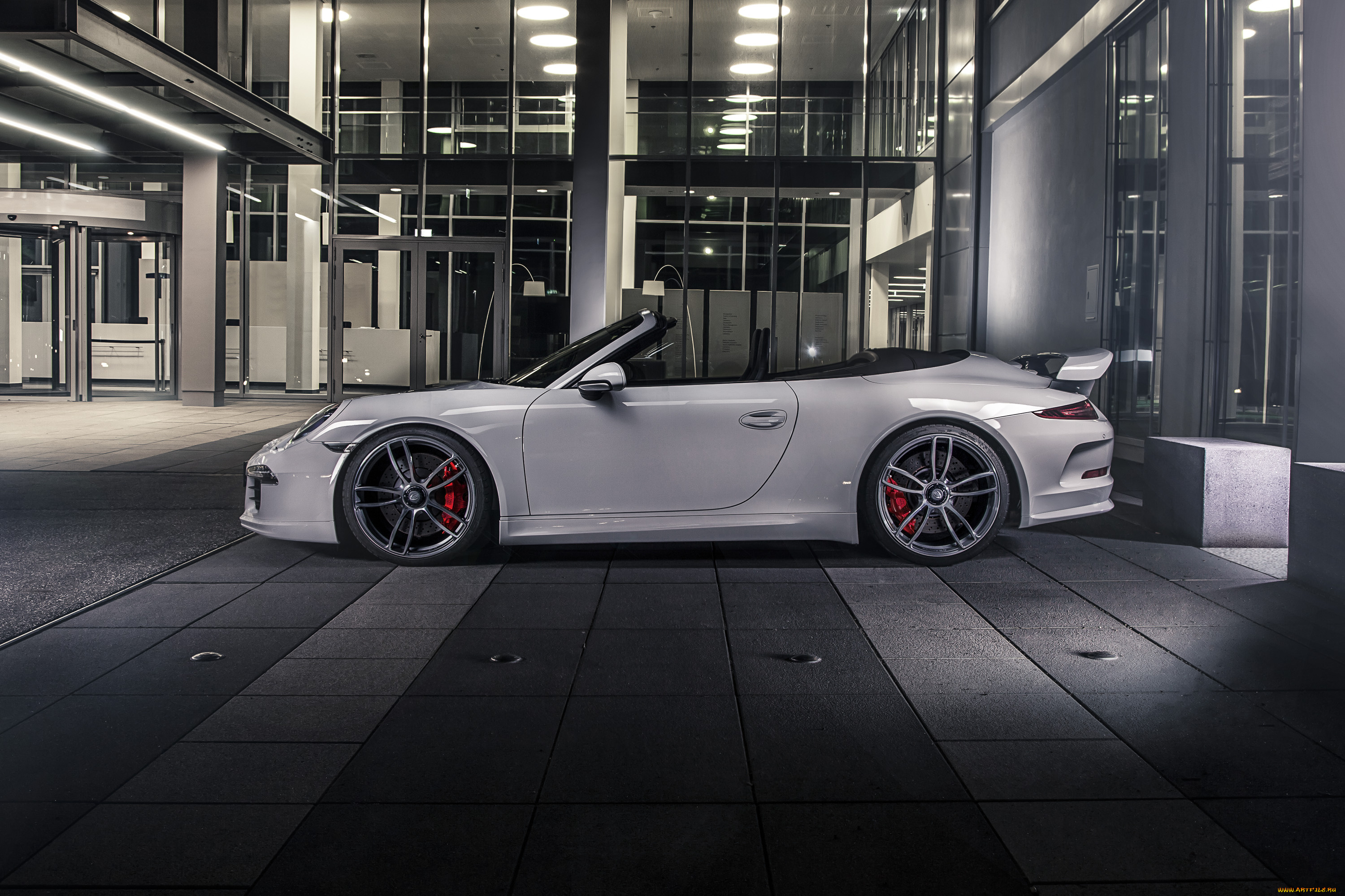 автомобили, porsche, 2015г, 991, cabriolet, carrera, 911, techart, gts, серый
