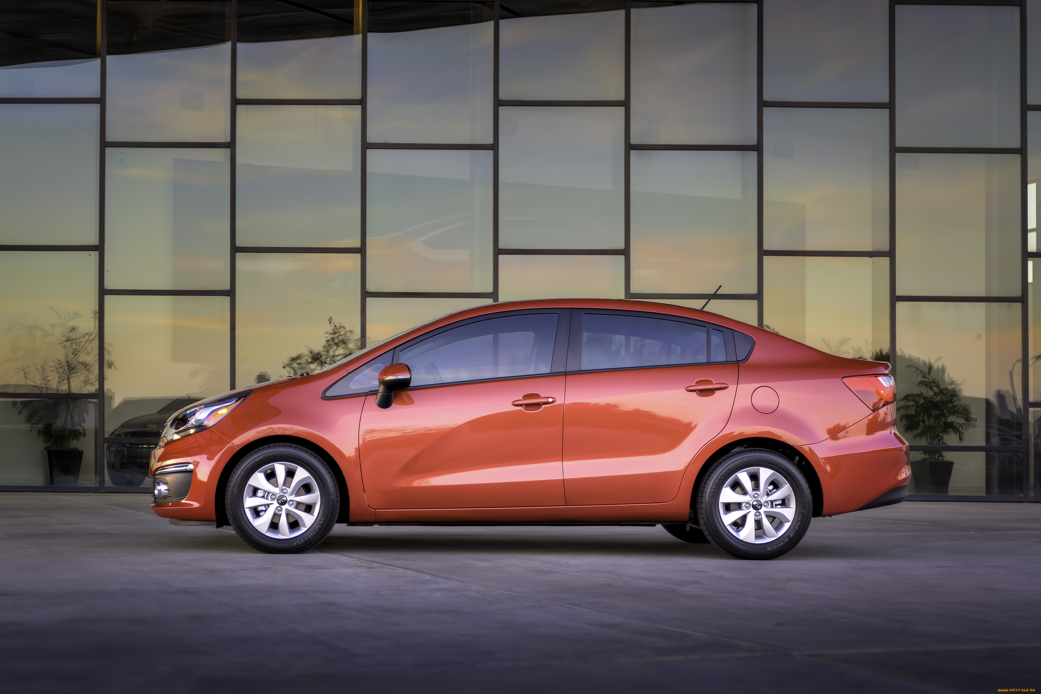 автомобили, kia, красный, us-spec, sedan, 2016г, rio, ub