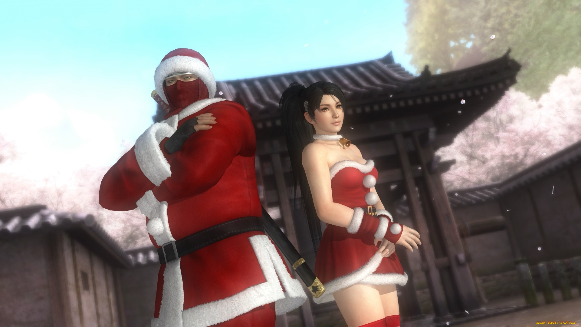 3д, графика, аниме, , anime, девушка, мужчина, фон, взгляд