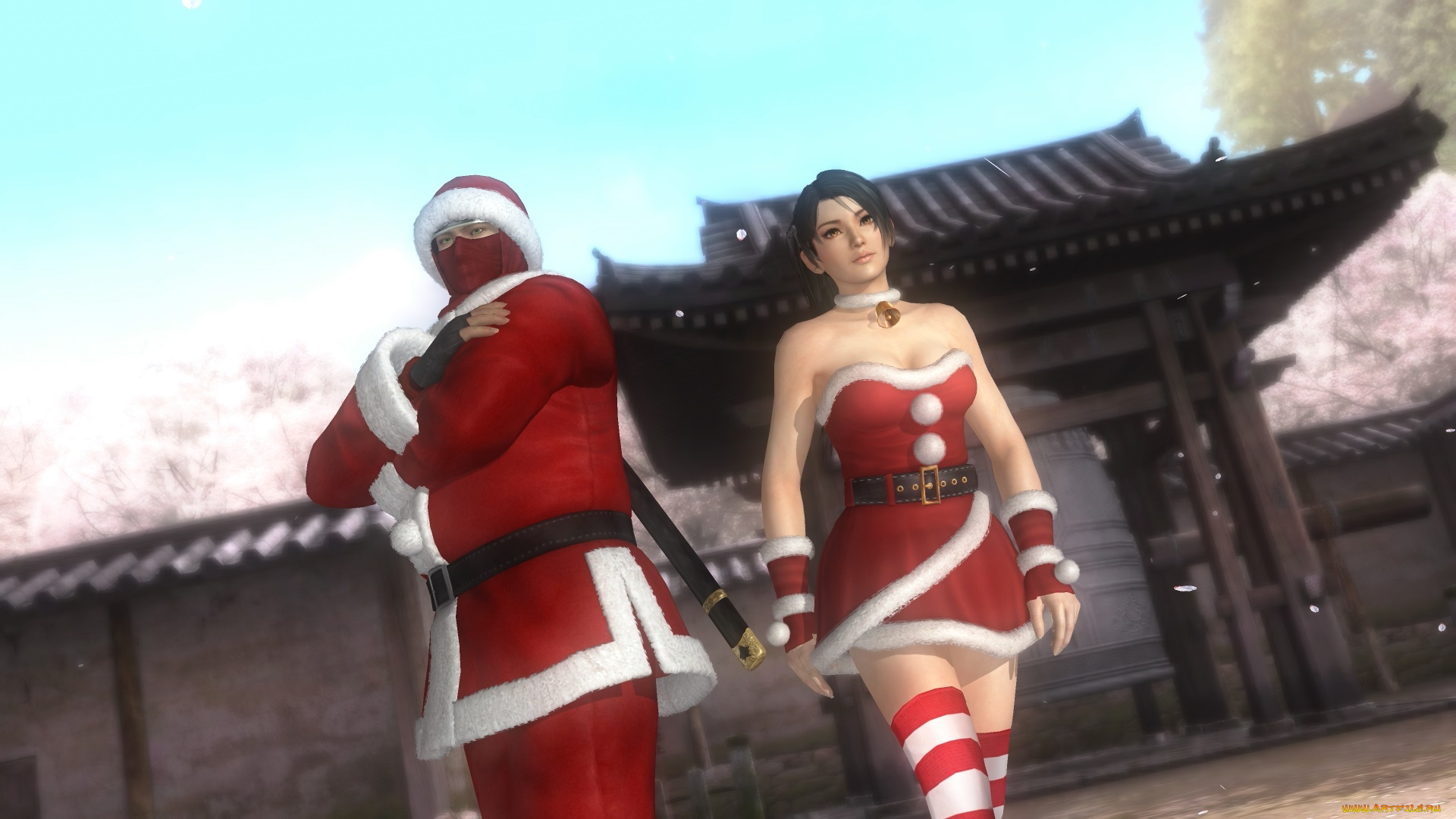 3д, графика, аниме, , anime, девушка, мужчина, фон, взгляд